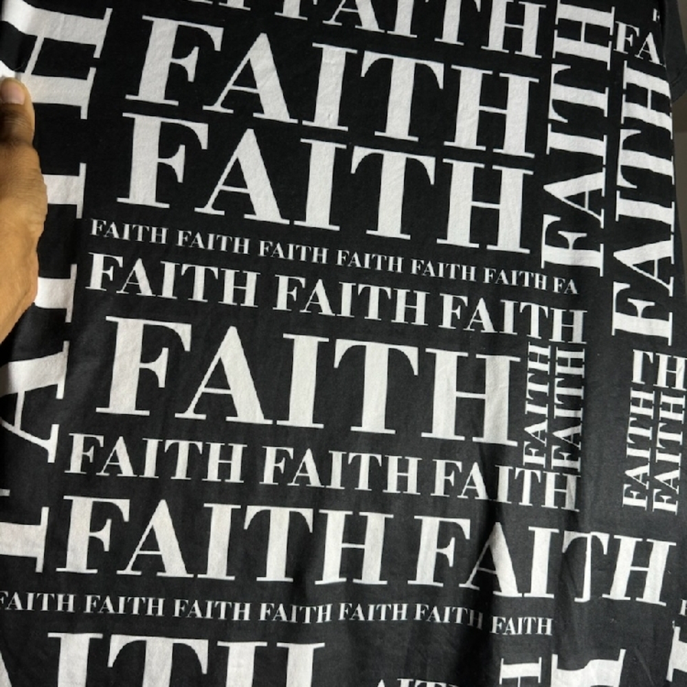 Faith Black and White Graphic Top - Picture 2 of 2